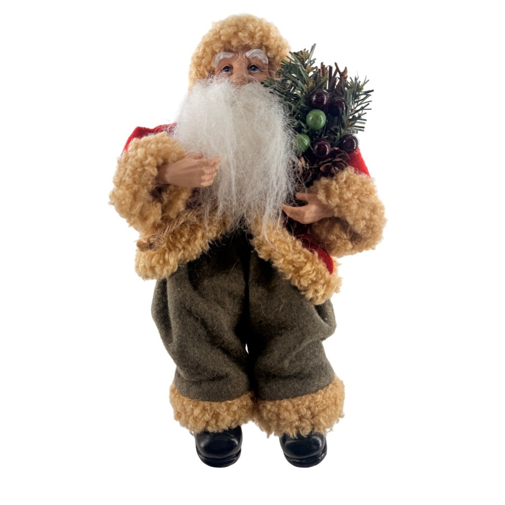 Vintage‎ Christmas Santa Claus Shelf Sitter Figure Holiday Decor Decoration